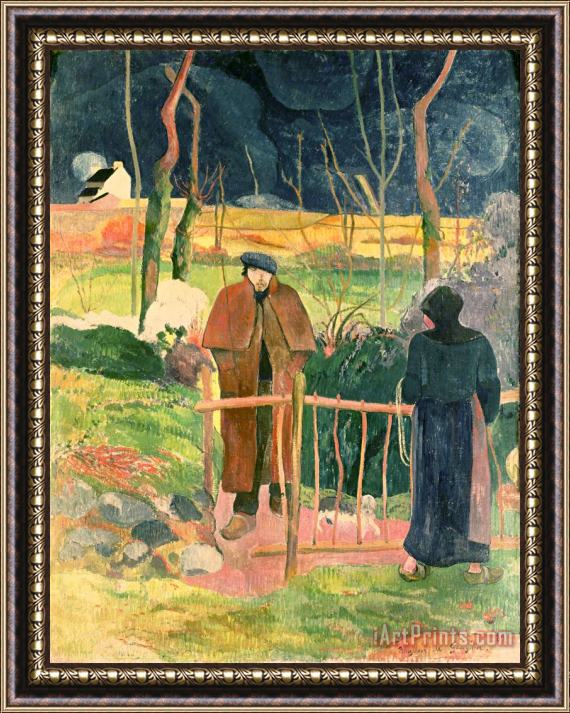 Paul Gauguin Bonjour Monsieur Gauguin Framed Painting