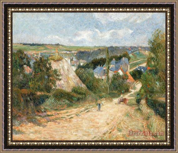 Paul Gauguin Entrance to The Village of Osny Framed Painting