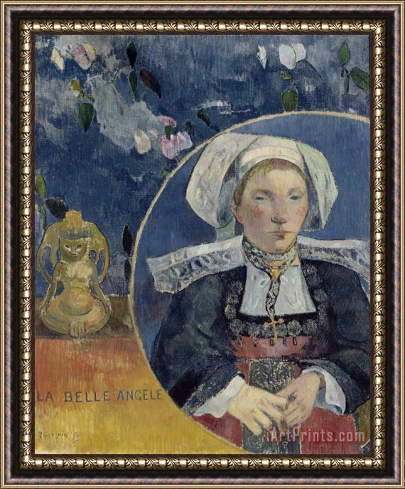 Paul Gauguin La Belle Angele Framed Print