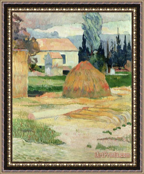 Paul Gauguin Landscape near Arles Framed Painting