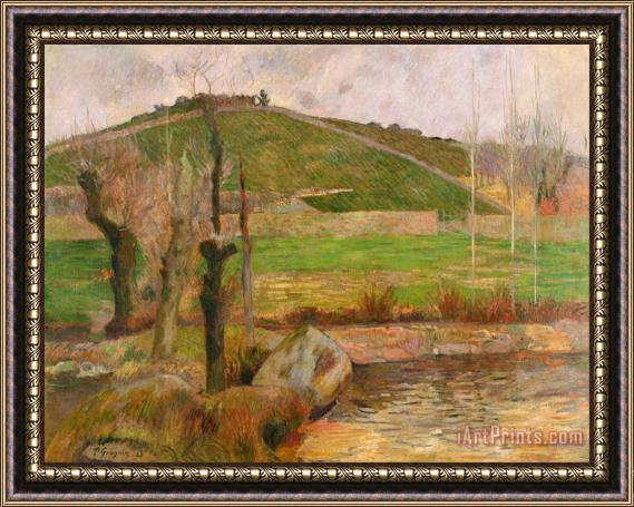 Paul Gauguin Landscape Near Pont Aven Framed Painting