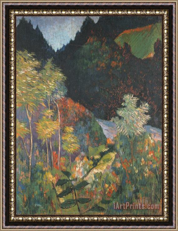 Paul Gauguin Landscape Framed Painting