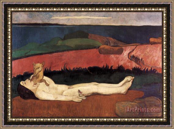 Paul Gauguin Loss of Virginity Framed Painting