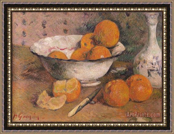 Paul Gauguin Still life with Oranges Framed Painting