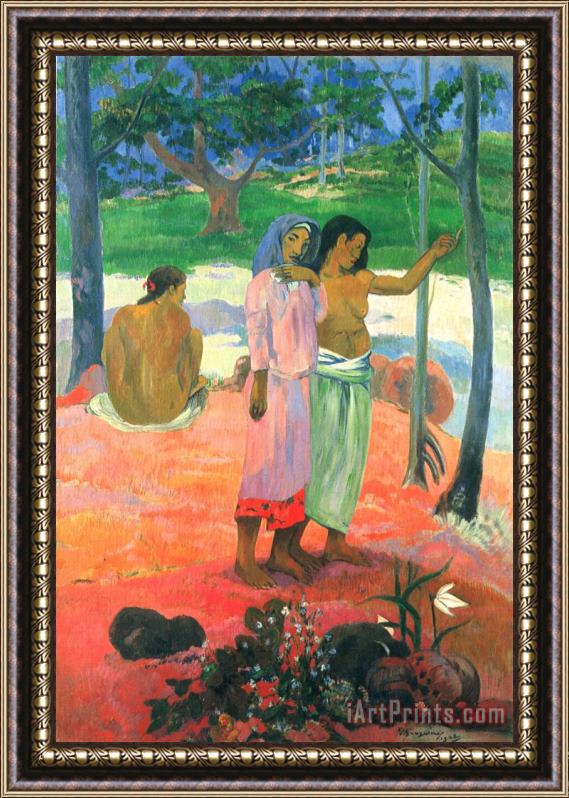 Paul Gauguin The Call Framed Painting