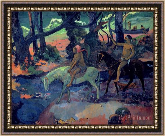 Paul Gauguin The Escape Framed Print