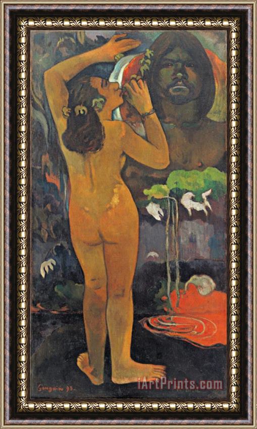 Paul Gauguin The Moon And The Earth Framed Painting