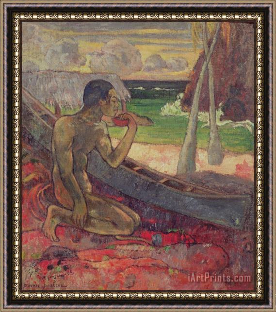 Paul Gauguin The Poor Fisherman Framed Painting