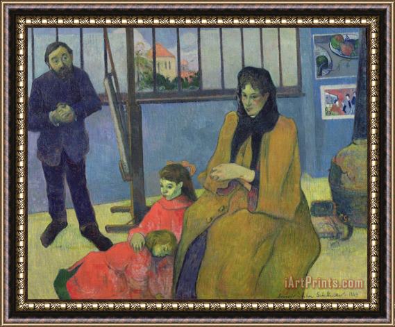 Paul Gauguin The Schuffenecker Family Framed Painting