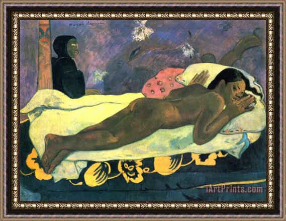 Paul Gauguin The Spirit of The Dead Keeps Watch Framed Painting