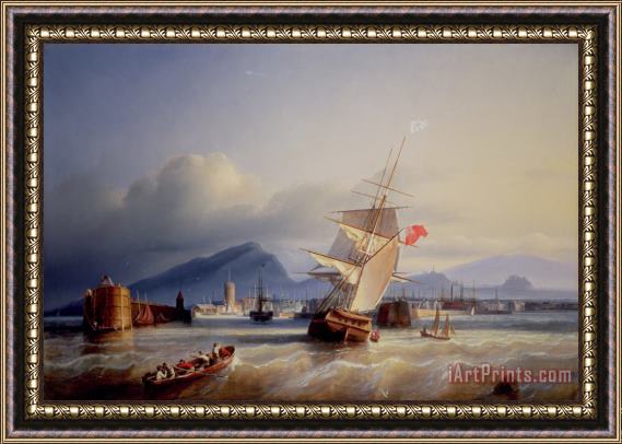 Paul Jean Clays The Port of Leith Framed Painting