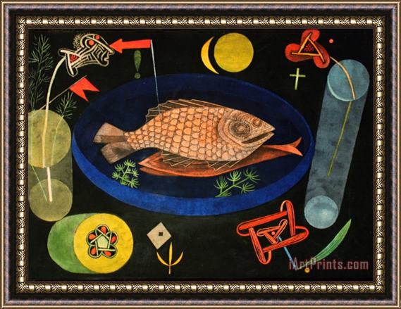 Paul Klee Around The Fish Framed Print