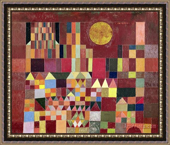 Paul Klee Castle And Sun Framed Painting
