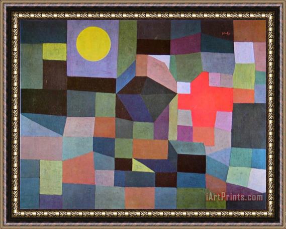 Paul Klee Fire at Full Moon 1933 Framed Print