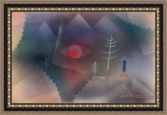 Paul Klee Glance of a Landscape Framed Painting