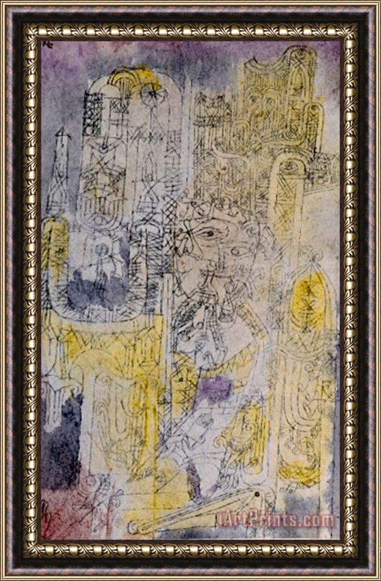 Paul Klee Gothic Rococo 1919 Framed Painting
