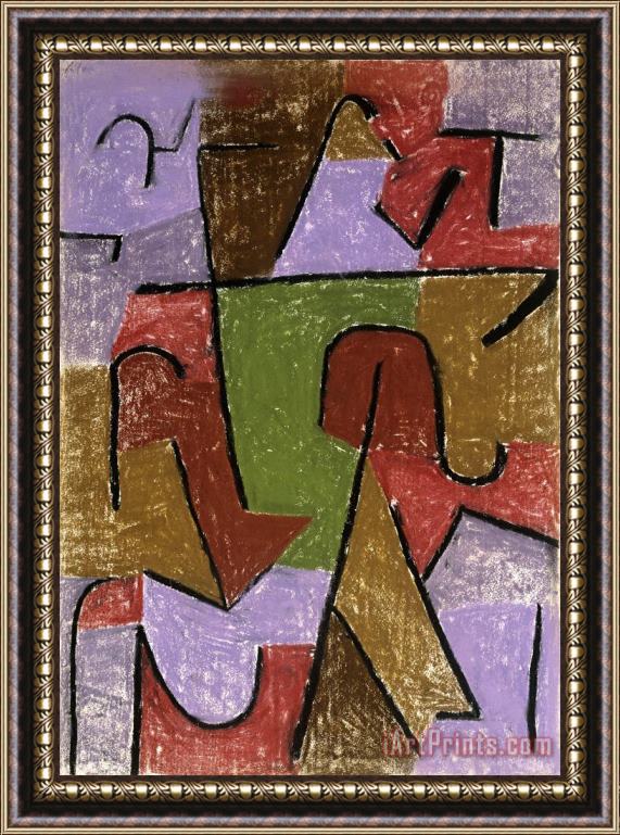 Paul Klee Indianisch Framed Print