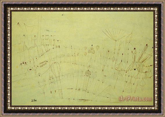 Paul Klee Prehistoric Vegetation Praehistorische Flora Framed Print