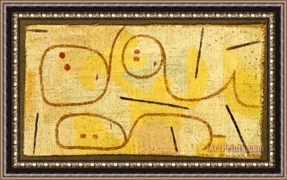 Paul Klee Reclining (lying Down) Framed Painting