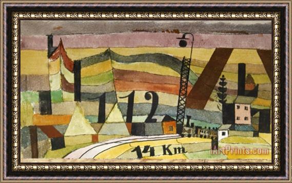 Paul Klee Station L 112 14 Km Framed Painting