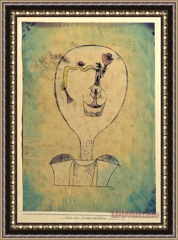 Paul Klee The Beginnings of a Smile Framed Painting