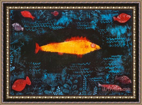 Paul Klee The Golden Fish C 1925 Framed Print