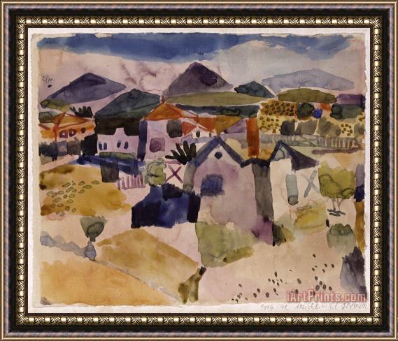 Paul Klee View of Saint Germain Framed Print