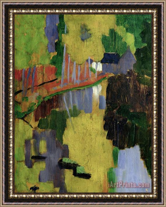 Paul Serusier The Talisman or The Swallowhole in the Bois dAmour Pont Aven Framed Painting