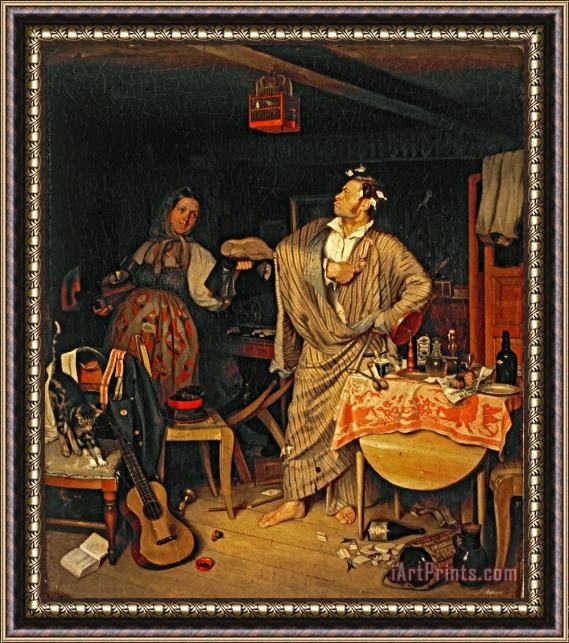 Pavel Fedotov The Fresh Cavalier Framed Painting