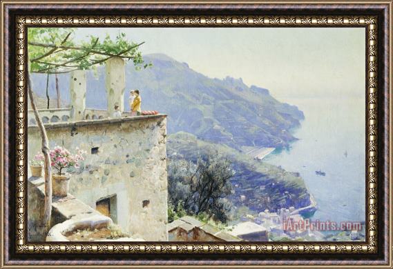 Peder Monsted The Ravello Coastline Framed Print