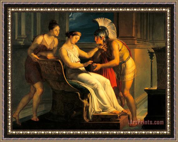 Pelagius Palagi Ariadne Giving Some Thread To Theseus To Leave Labyrinth Framed Print