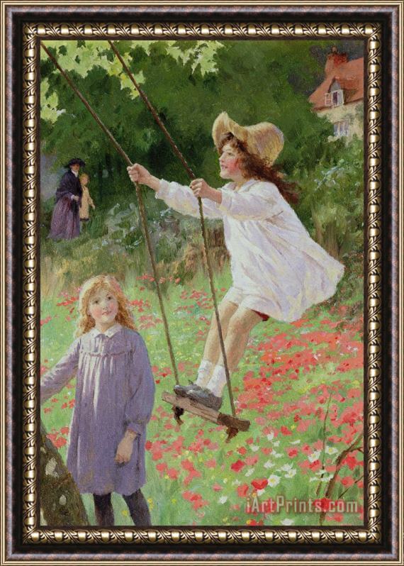 Percy Tarrant The Swing Framed Painting