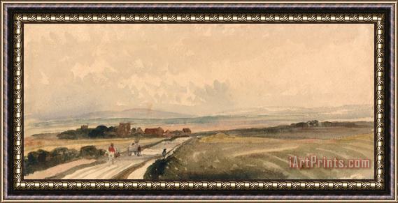 Peter de Wint A Yorkshire Road Framed Painting