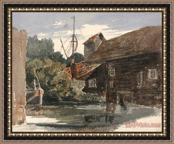 Peter de Wint Mill at Teddington on The Thames Framed Print