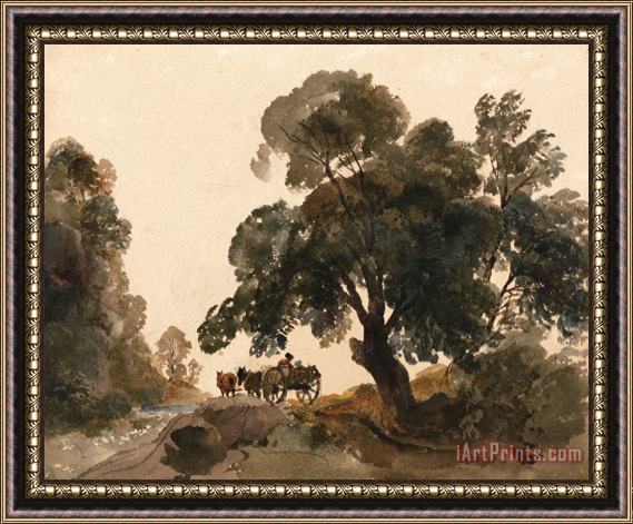 Peter de Wint The Wagon Framed Painting