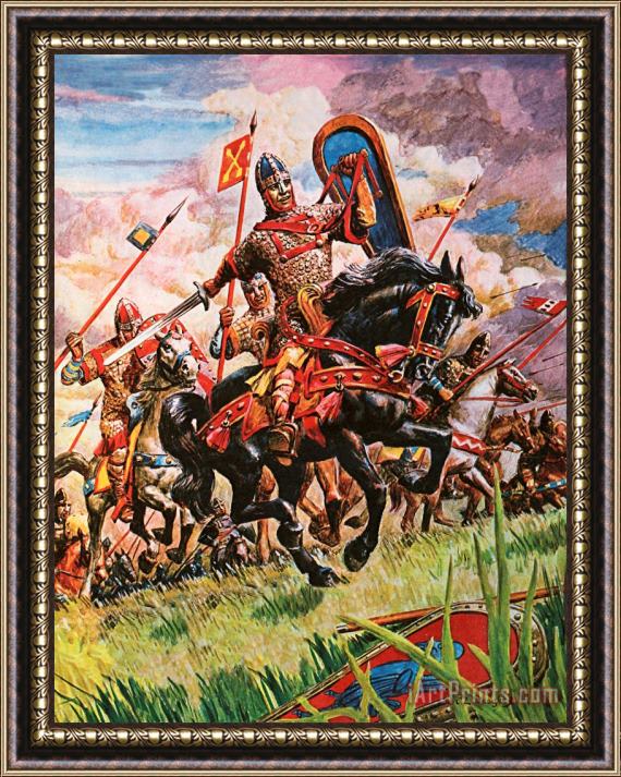 Peter Jackson William The Conqueror at The Battle of Hastings Framed Painting