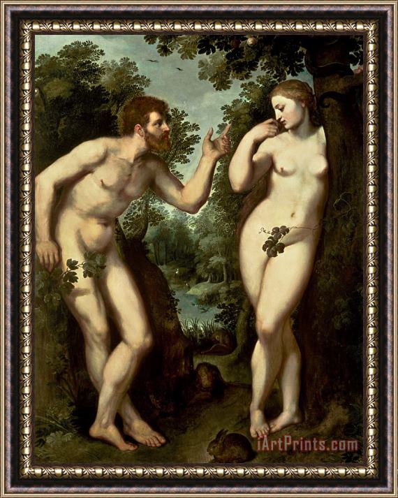 Peter Paul Rubens Adam and Eve Framed Painting