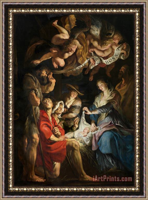 Peter Paul Rubens Birth Of Christ Adoration Of The Shepherds Framed Print