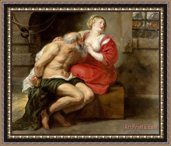 Peter Paul Rubens Cimon And Pero Framed Print