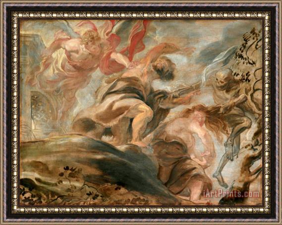 Peter Paul Rubens Expulsion From The Garden of Eden Framed Painting