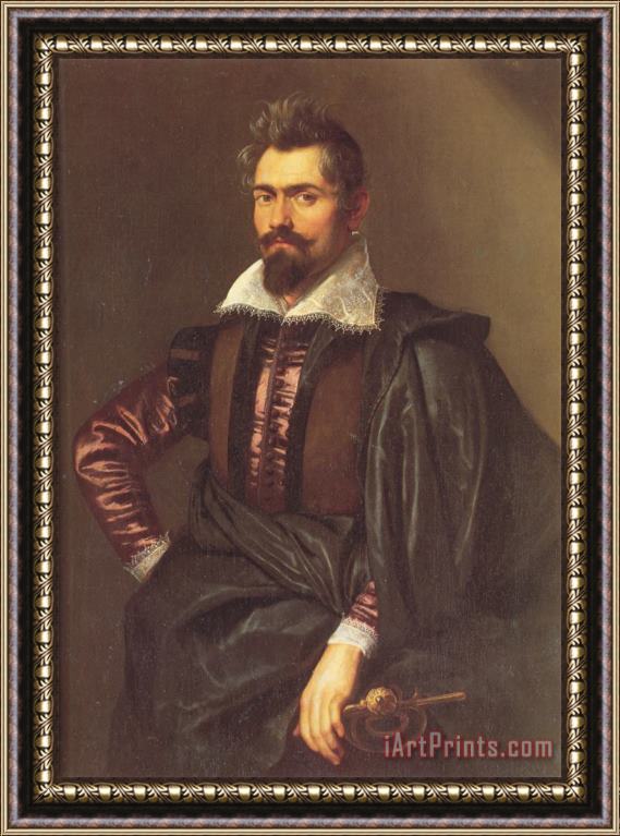 Peter Paul Rubens Portrait of Gaspard Schoppins Framed Painting