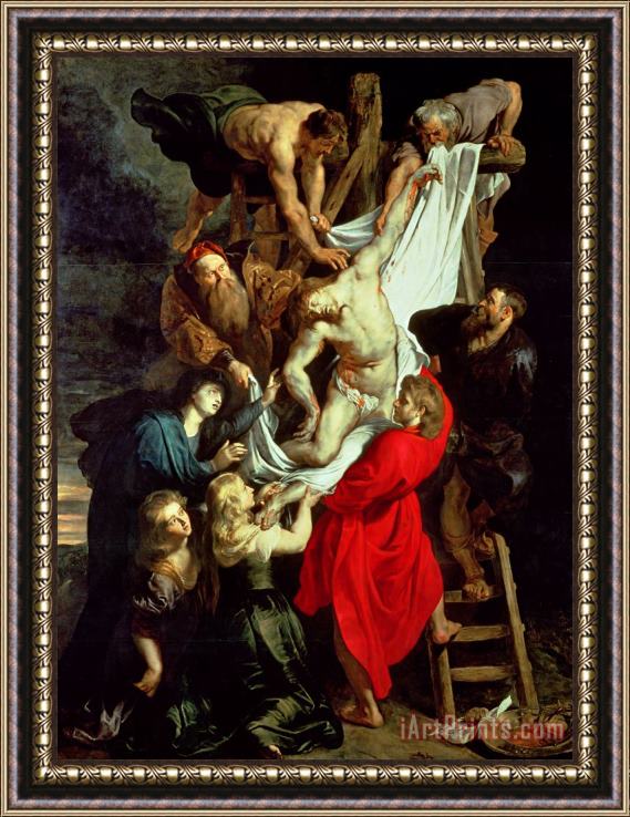 Peter Paul Rubens The Descent from the Cross Framed Painting
