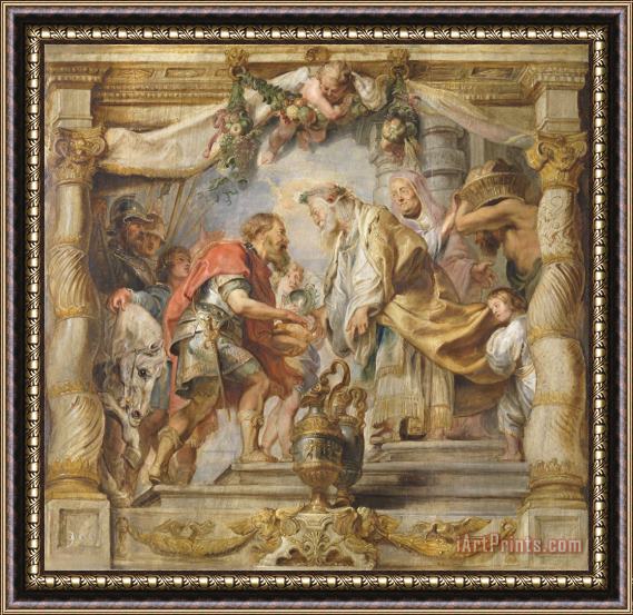 Peter Paul Rubens The Meeting of Abraham And Melchizedek Framed Print