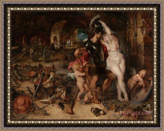 Peter Paul Rubens The Return From War Mars Disarmed by Venus Framed Print