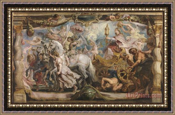 Peter Paul Rubens The Triumph of The Church Over Ignorance And Blindness Framed Print