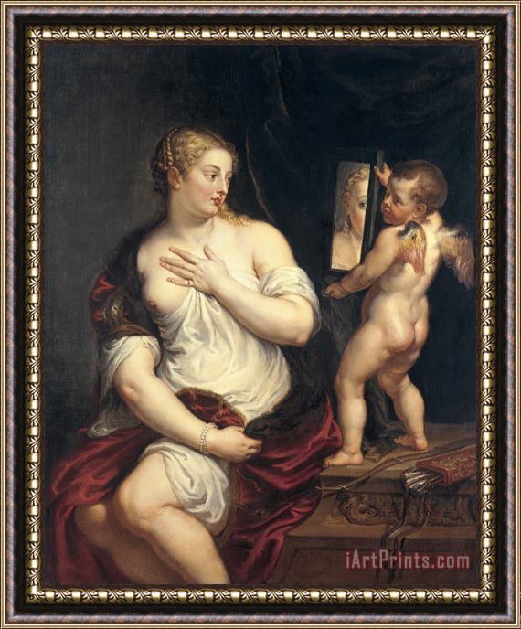Peter Paul Rubens Venus And Cupid Framed Print