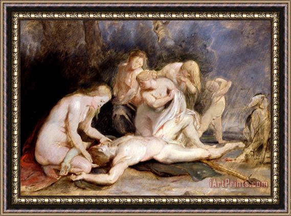 Peter Paul Rubens Venus Mourning Adonis Framed Painting