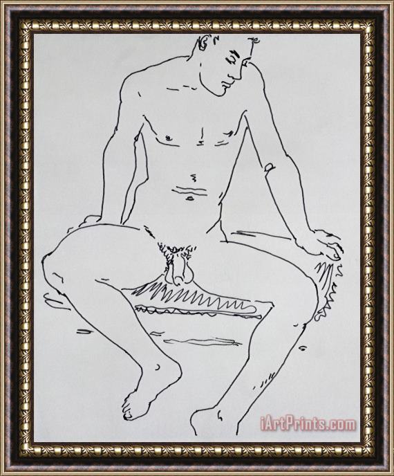 Peter Samuelson Male Nude Framed Print
