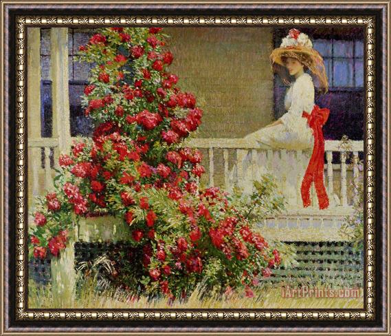 Philip Leslie Hale Crimson Rambler Framed Painting