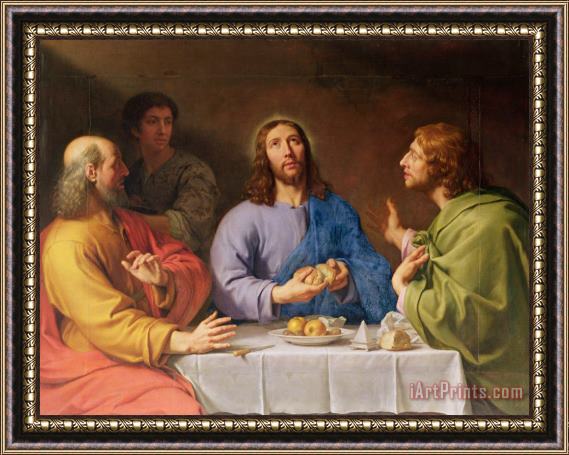 Philippe de Champaigne The Supper at Emmaus Framed Print